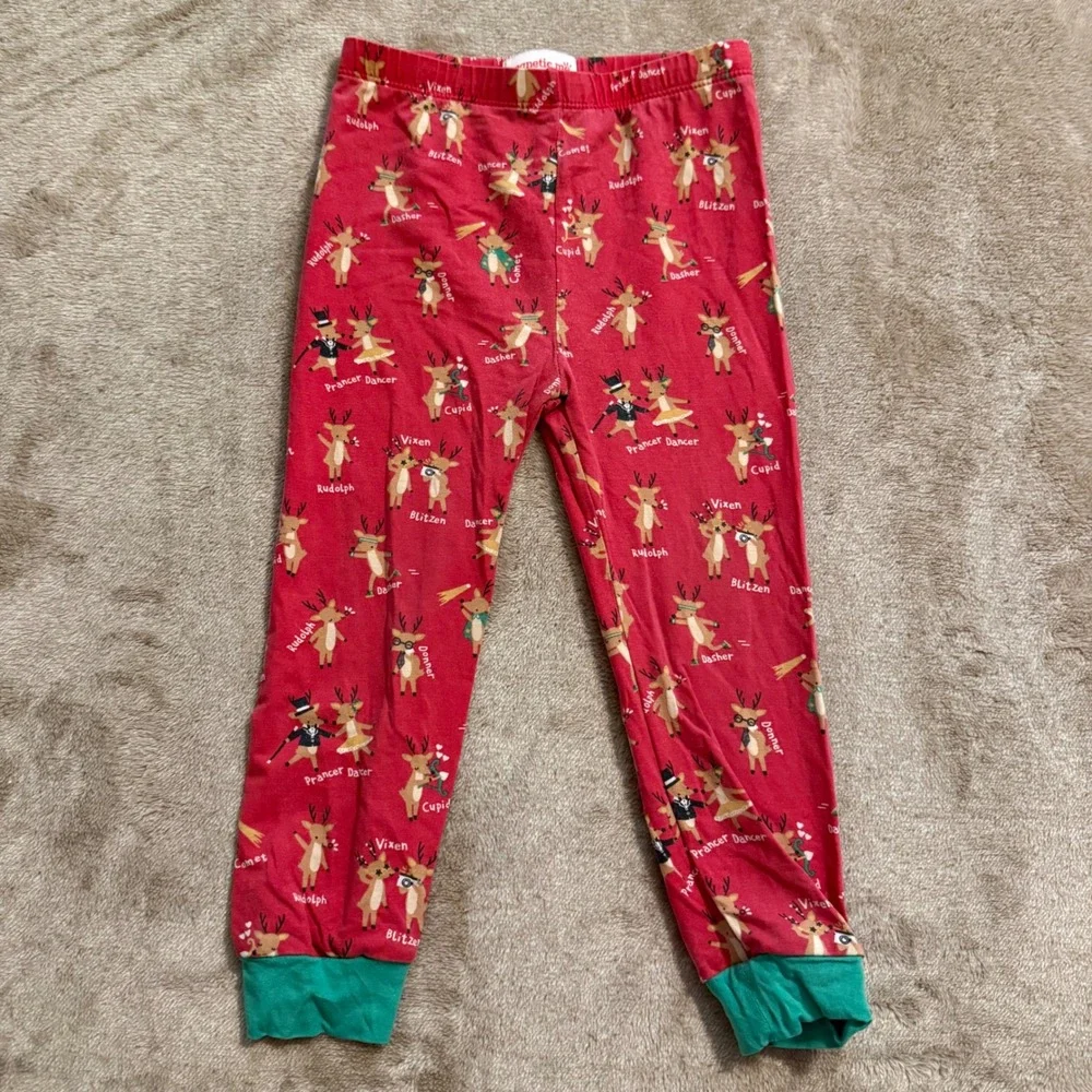 Magnetic Me Reindeer Christmas Pajamas Toddler 2T Red Modal Long Sleeve Set